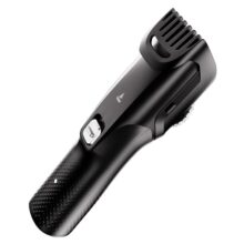 boAt Slazer S100 Beard Trimmer For Men, 300 min runtime,2X Fast Charging, USB Type C, Metallic Finish, Adjustable Comb, Stainless Steel Blades, 2 Years Warranty (Phantom Black)