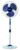 Bajaj Neo-Spectrum 400 MM Pedestal Fan for Home | High Speed | High Air Delivery | Overload Thermal Protector | Low Power Consumption | 2 Yrs Warranty 【Blue】