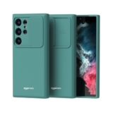 amazon basics Optik Armor Back Cover Case for Samsung Galaxy S23 Ultra (Poly Carbonate + TPU | Abyss Green)