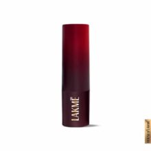 Lakme Forever Matte Lipstick, Waterproof, Non Drying, Creamy Matte Bullet Lipstick Made With French Rose Oil Extracts, Plum Obsession, 4.5G