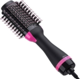 Hot Air Brush 4 In 1 Hair Dryer Brush, One Step Hair Dryer & Volumizer With Ceramic Ionic Technology, 3 Heat Settings Blow Dryer Brush For Straightening Curling And Styling Hair