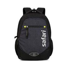 Safari Tribe 35 Ltrs Large Laptop Backpack with 3 Compartments, Water Resistant Fabric – Black (TRIBE19CBBLK)