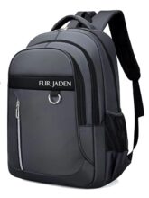 FUR JADEN 35L Travel Professional Backpack with 15.6 Inch Laptop Compartment I 3 Large Compartments I Organizer Pockets I For Men Women Boys Girls I School and College Bagpack (Grey)