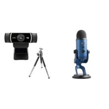 Logitech C922 Pro Stream Webcam, HD 1080p/30fps or HD 720p/60fps, Digital, Hyperfast Streaming, Ster