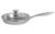 Nirlon Platinum Tri-ply Stainless Steel Frying Pan 24 cm with Glass Lid