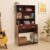 Green Soul Thames Hutch Study Table | 1-Year Warranty | Writing, Computer Desk For Students, Professionals | Engineered Wood | Rolex Brown | 2 Drawers And 4 Shelves
