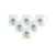 La Opala Diva, Opal Glass Crockery | Coffee Mug Cylinder Regular, Set Of 6 | Royal Iris, 190 Ml | For Tea & Coffee | Microwave Safe | 100% Vegetarian | Extra Strong | Super Light | Super White