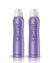 Secret Temptation Romance Deodorant for Women, Pack of 2, (225ml each)