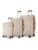 Safari Pentagon Pro 8 Wheels Set of 3, (Cabin + Medium + Large) Trolley Bag, Hard Case Polypropylene, 360º Wheeling Luggage, Suitcase for Travel, Trolley Bags for Travel, Luxury Beige
