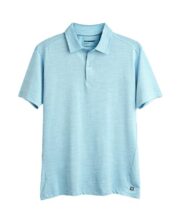TEGO AIM Polo for Men | 94% Micropoly 6% Elastane | Lightweight, Moisture-Wicking Performance Polo with Anti-Odour Tech, Hidden Button Collar & Comfortable Stretch Sky