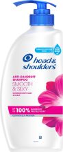 HEAD & SHOULDERS Smooth and Silky Anti-Dandruff Shampoo for Dry, Damaged, Or Frizzy Hair(650 ml)