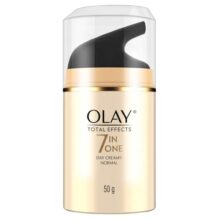 Olay Total Effects Day Cream |with Vitamin C, B5, Niacinamide, Green Tea |Fights 7 signs of ageing for glowing, hydrated and younger looking skin |Suitable for Normal, Dry, Oily & Combination skin |50 gm