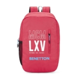 UNITED COLORS OF BENETTON Caspian 16L Polyester 2 Compartment Laptop Backpack For Unisex – Red