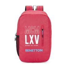 UNITED COLORS OF BENETTON Caspian 16L Polyester 2 Compartment Laptop Backpack For Unisex – Red