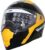 Tvs Raider Lightweight Full Face Helmet For Man And Woman With Clear And Scratch Resistant Visor, Isi Dot Certified |Quick-Release Buckle|Bike Helmet (Colour: Yellow, Size: L)