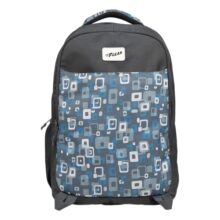 F Gear Ryto Grey 35L School Backpack with 3 Spacious Compartments, 1 Front Pocket & Side Bottle Holder, Airflow Padded Back, Lightweight & Durable Bag for School, Tuition, Travel and Work