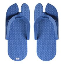 Heart Home Rubber Bathroom Slipper For Men & Women 1 Pair (Blue) 54Hh4204.