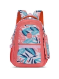 Lavie Sport coral leaf Laptop Backpack | 36 Liters | Fits Upto 16 Inch | Laptop Compatiable | Rain Cover | Gift for Biys & Girls