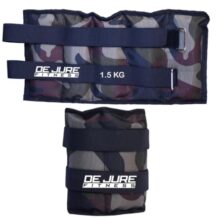 De Jure Fitness Ankle Weight Set, Wrist Weight Set, Leg Weight, Adjustable Strap, 1.5KG Pair (1.5Kg x 2 = 3kg) (E) Camouflage
