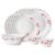 Larah by BOROSIL Fluted Series Verona Opalware Dinner Set | 13 Piece for Family of 4 | Microwave & Dishwasher Safe | Bone-Ash Free | Crockery Set for Dining & Gifting | Plates & Bowls | White