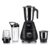 Prestige Apex Blendo 500 Watt Mixer Grinder with 4 Jars (2 Stainless Steel Jars + 2 Nutri Blend) | Super Efficient SS Blades | Black | 2Y Warranty | ISI Certified