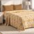 MYTRIDENT Urban Comfort Bedsheet for Double Bed, 144 TC, 100% Cotton Bedsheet with 2 Pillow Covers, Queen Size 228 cm x 254 cm, Aria Yellow