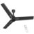 Polycab Wizzy Neo 1200mm 5-Star BLDC, Remote Ceiling fan for home | 100% Copper, High Air Delivery, 7 Speed Setting, Sleep Mode, Reverse Rotation, Free Installation | 3+1 Years Warranty【Black Silver】