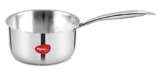 Pigeon Elite Stainless Steel Non-Stick Triply Sauce Pan, 1.6 litres, Silver, Gas and Induction Compatible