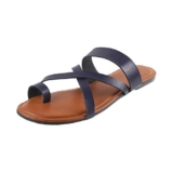Mochi Women’s Blue Ethnic Strappy Slip-On Fashion Sandals UK/3 EU/36 (32-999)