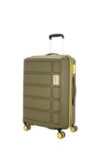 Kamiliant by American Tourister Harrier Zing|Trolley Bag Check-in Large (79 cms) for Travel|Hard Case Polypropylene (PP) Suitcase|360° 8-Wheel Spinner Luggage Trolley|Combination Lock|Military Olive