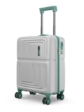 Safari Roma Hard Luggage Trolley Bag with 8 Wheels Cabin Size Carry on Suitcase – Fog Grey