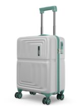 Safari Roma Hard Luggage Trolley Bag with 8 Wheels Cabin Size Carry on Suitcase – Fog Grey