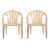 Nilkamal Plastic Chair for Living room with Arm |Set of 2 | 3 Year Warranty | For Home, Living Room, Outdoor | Marble Beige Colour | CHR2005