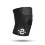 Nivia Basic Patella Knee Support with Adjustable Velcro Strap for Men & Women, Compression Knee Band, Provides Compression & Stability, Ideal for Running, Gym, Sports, Black (Single Piece)