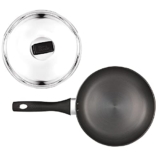 MILTON Pro cook Induction Cookware & Gas Stove Friendly Hard Anodized Non-Stick Fry Pan 24 cm/ 1.8 Litre | Stainless Steel Lid | Stir-Fry Pan| Omelette Egg Pan | Fish Frypan | 3 Year Warranty