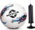 Nivia Storm White Moulded Football With Ball Pump Football – Size: 5 (Pack Of 1, White/Black)