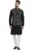 SOJANYA (Since 1958 Men’s Pure Cotton Black Kurta and White Pyjama With Sequins Black Nehru Jacket