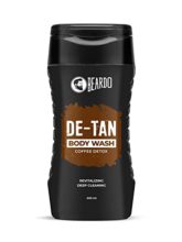 Beardo De-Tan Body Wash for Men, 200ml | Tan Removal and Caffeine Body Wash | Detan With Coffee & Aloe Extracts | For Body & Face | Refreshing Fragrance