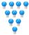 Halonix B22 0.5-Watt Led Night Bulb (Pack of 10, Blue, Round)