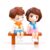 Cortina Cute Cartoon Car Dashboard Interior Decoration Accessories Decoration Ornaments Plastic Crafts Girl and Boy Couple Ornaments