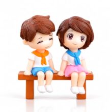 Cortina Cute Cartoon Car Dashboard Interior Decoration Accessories Decoration Ornaments Plastic Crafts Girl and Boy Couple Ornaments