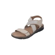 Mochi Womens Beige Fashionable Sandal with Cross-Strap Slingback UK/4 EU/37 (33-1182)