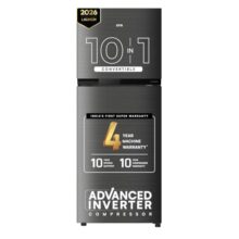 IFB 241L 3 Star 10 in 1 Convertible, Advanced Inverter Frost-Free Double Door Refrigerator with 30 Hrs Cooling Retention, Freezer LED & 4 Year Super Warranty (2026, IFBFF-291CYOSETM, Onyx Grey)