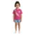 Nautinati Girls’ 100% Cotton Sequinned Tropical Print Oversized Crew Neck T-Shirt(NNNGTW00290-2-3Y_2-3Y_Maroon)
