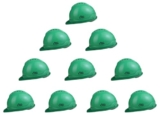 Allen Cooper Industrial Safety Helmet SH-702, Shell With Ventilation, Plastic Cradle with Manually adjustable Headband – GREEN (Pack Of 10)