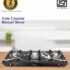 Sigri-Wala Surya Isi Certified Toughened Door Step Warrantytornado Stainless Steel, Glass Manual Gas Stove(4 Burners)