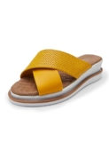WOODS WOMEN’S YELLOW LEATHER SLIPPER 3 UK (36EURO) (JF 2103)
