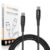 Texovera Unbreakable 30W 3A Fast Charging 1M Braided Type C Cable For Smartphones, Tablets, Laptops & Other Type C Devices, 480Mbps Data Sync, Quick Charge 3.0 Black