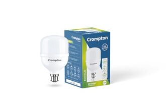 Crompton Dyna Ray 40W LED Bulb B22 | 4000 Lumens, Pack of 1 | 4000 lumens output; 100 lumens per watt; omni-directional spread; anti-glare; surge protection; cool day light