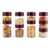 CELLO Modustack Pet Storage Jar For Kitchen Set of 9 Pcs (1000ml x 2, 750ml x 2, 500ml x 5) Maroon | Freezer & Fridge Safe, Airtight Pet Kitchen Storage Box Container For Beans, Whole Grains, Spices